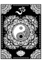 Kolorowanka welwetowa A4 Mandala YinYang