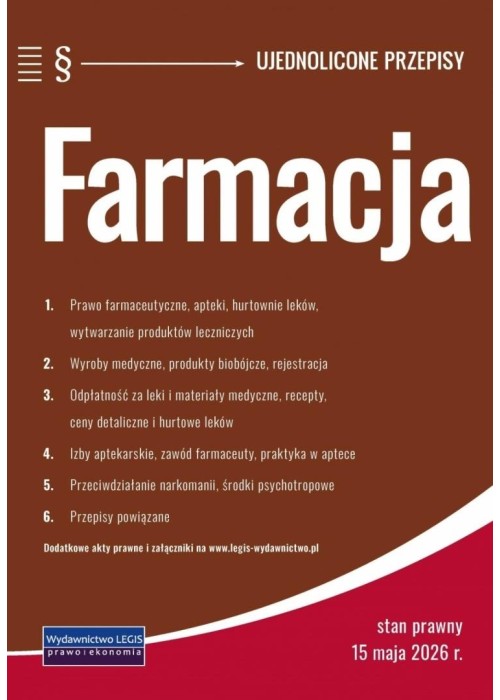 Farmacja. Ujednolicone przepisy