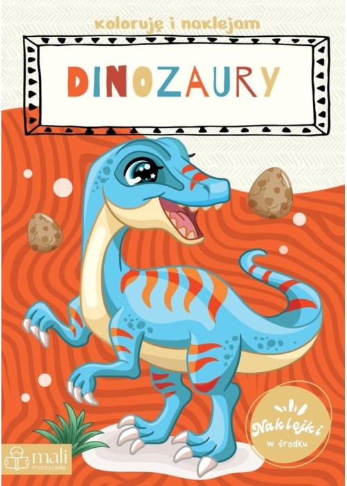 Koloruję i naklejam dinozaury