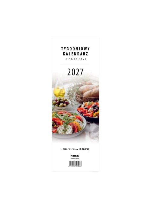 Kalendarz 2027 Z Przepisami z Magnesem na lodówkę