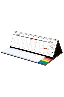 Kalendarz 2027 tygodniowy biurkowy z notesem maxi
