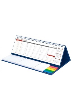 Kalendarz 2027 tygodniowy biurkowy z notesem maxi
