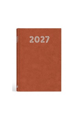 Terminarz 2027 A5 standard brązowy