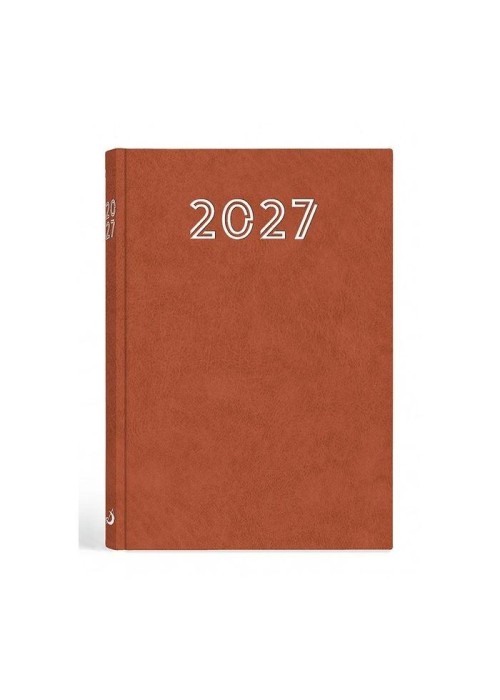 Terminarz 2027 A5 standard brązowy