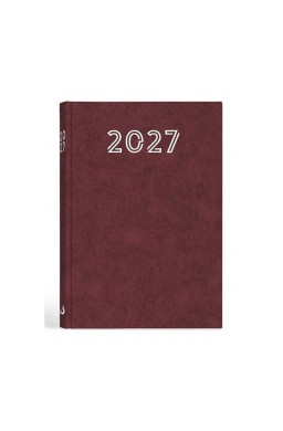 Terminarz 2027 A5 standard bordowy