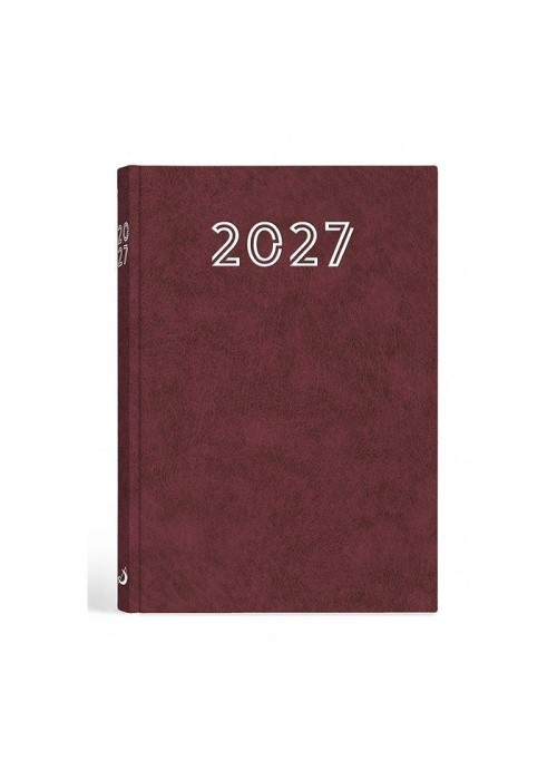 Terminarz 2027 A5 standard bordowy
