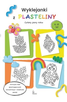 Wyklejanki z plasteliny. Cztery pory roku