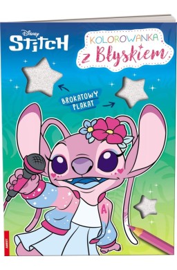Disney Stitch. Kolorowanka z błyskiem