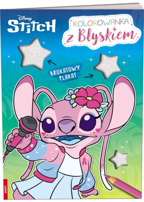 Disney Stitch. Kolorowanka z błyskiem