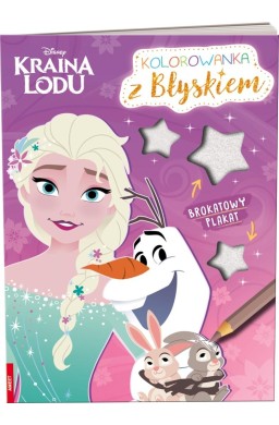 Disney Kraina Lodu. Kolorowanka z błyskiem