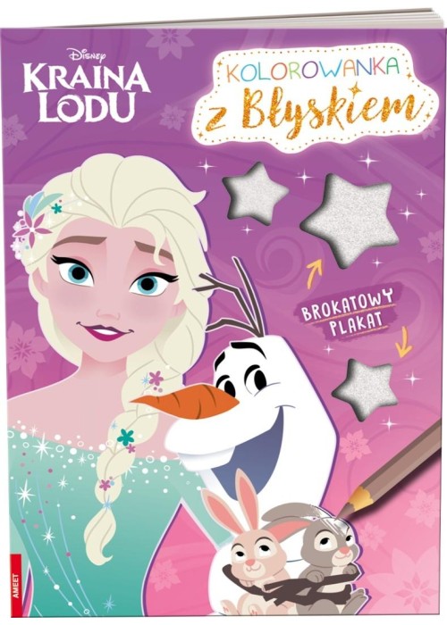 Disney Kraina Lodu. Kolorowanka z błyskiem
