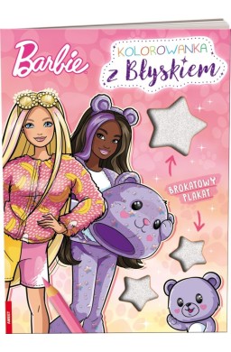Barbie. Kolorowanka z błyskiem