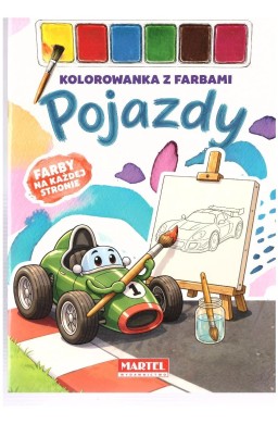 Kolorowanka z farbami Pojazdy