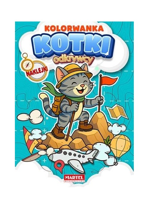 Odkrywcy. Kotki Kolorowanka z naklejkami