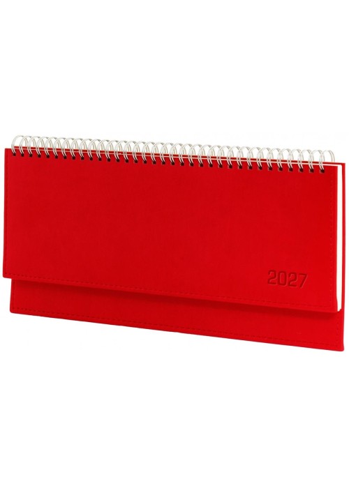 Terminarz 2027 leżący Vivella czerwony