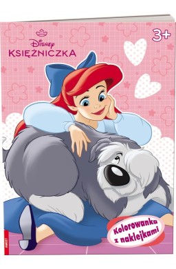 Disney Księżniczka. Kolorowanka z naklejkami