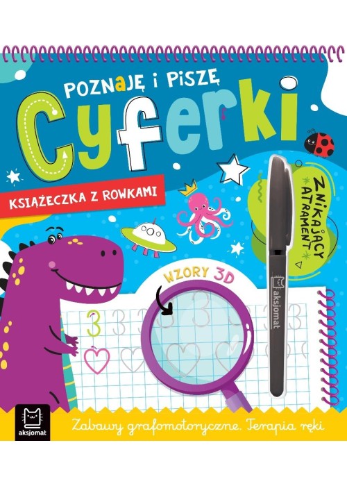 Poznaję i piszę cyferki. Książeczka z rowkami