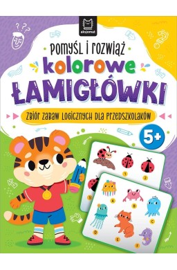 Pomyśl i rozwiąż kolorowe łamigłówki 5+