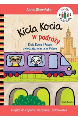 Kicia Kocia w podróży. Kolorowanka