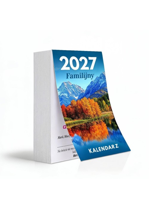 Kalendarz 2027 B7 zdzierak Familijny