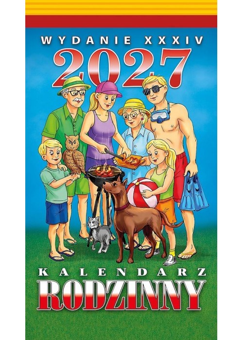 Kalendarz 2027 zdzierak Rodzinny