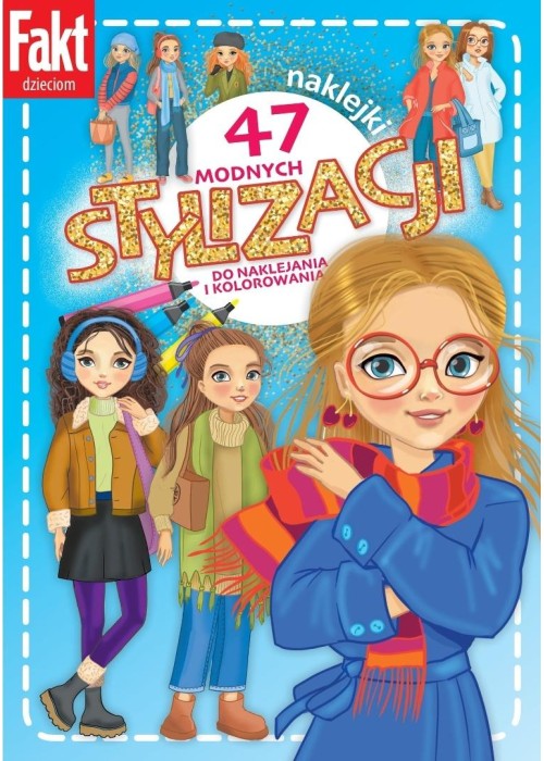 47 modnych stylizacji do naklejania i kolorowania