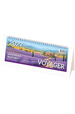 Kalendarz 2027 biurowy Voyager - biały