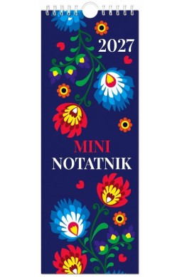 Kalendarz 2027 notatnikowy 33x12,5cm Folk