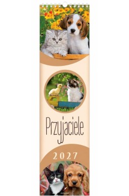 Kalendarz 2027 paskowy Przyjaciele
