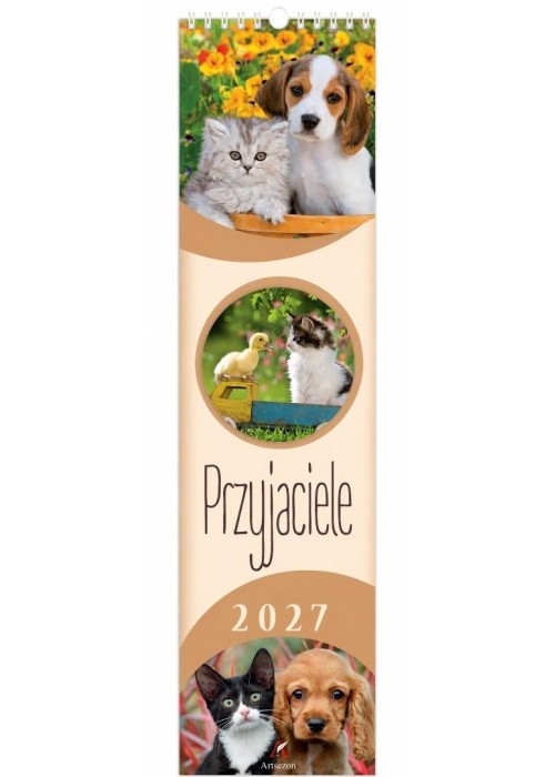 Kalendarz 2027 paskowy Przyjaciele