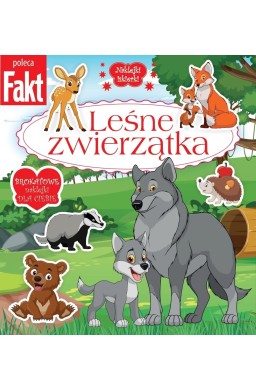 Leśne zwierzątka. Brokatowe naklejki dla ciebie