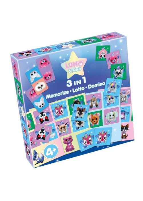 Lumo Stars 3w1: Memorize, Lotto, Domino