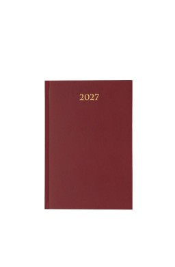 Terminarz 2027 dzienny B6 Divas bordowy