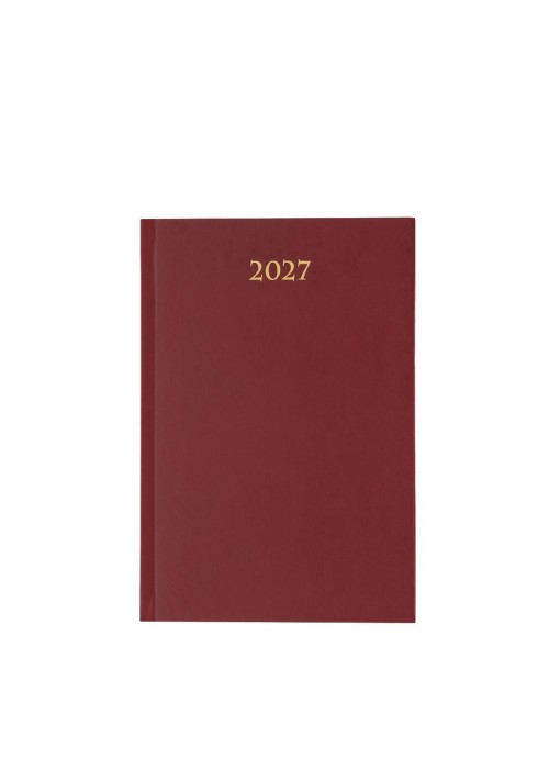 Terminarz 2027 dzienny B6 Divas bordowy