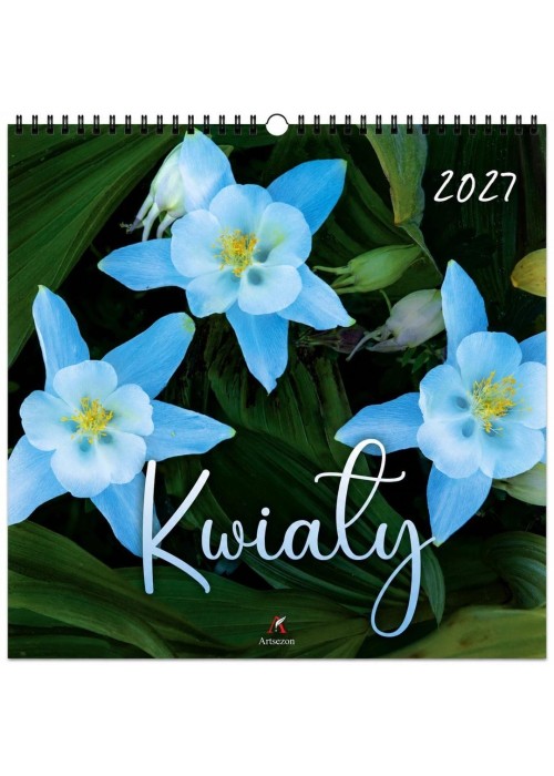 Kalendarz 2027 wieloplanszowy 33x33cm Kwiaty