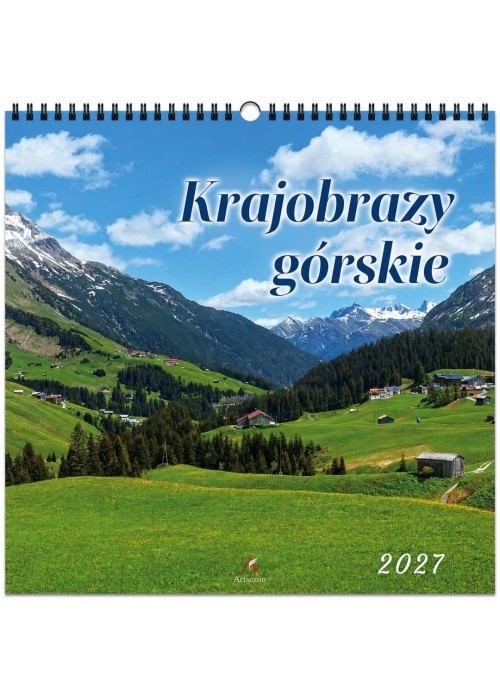 Kalendarz 2027 wieloplanszowy 33x33cm Krajobrazy..