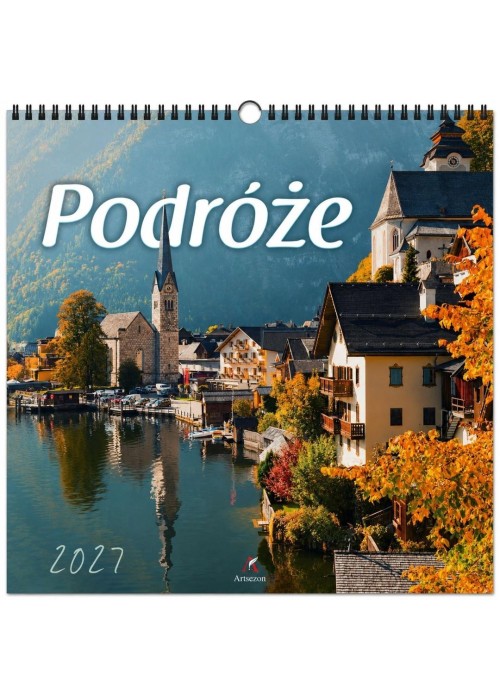 Kalendarz 2027 wieloplanszowy 33x33cm Podróże