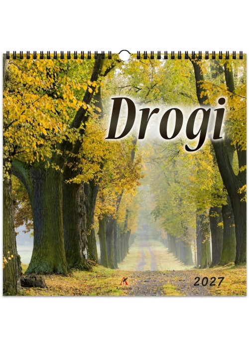 Kalendarz 2027 wieloplanszowy 33x33cm Drogi