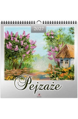 Kalendarz 2027 wieloplanszowy 33x33cm Pejzaże