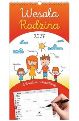Kalendarz 2027 rodziny Wesoła Rodzina