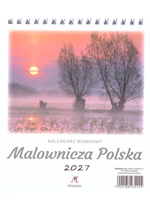 Kalendarz 2027 biurkowy 15x17cm ze zdjęciami MIX