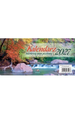 Kalendarz 2027 biurkowy mini poziomy