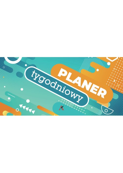 Planer 2027 biurkowy poziomy leżący geometryczny