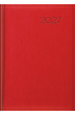Kalendarz 2027 tygodniowy czerwony