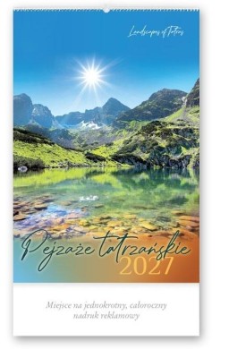 Kalendarz 2027 reklamowy Pejzaże tatrzańskie