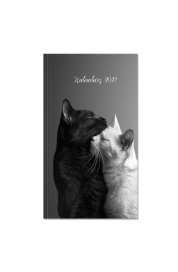 Kalendarz 2027 Koty B&W