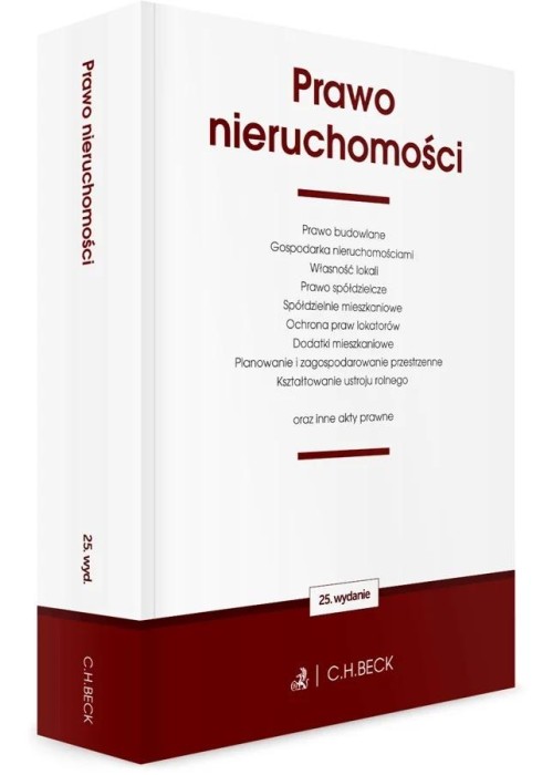 Prawo nieruchomości oraz inne akty prawne w.25