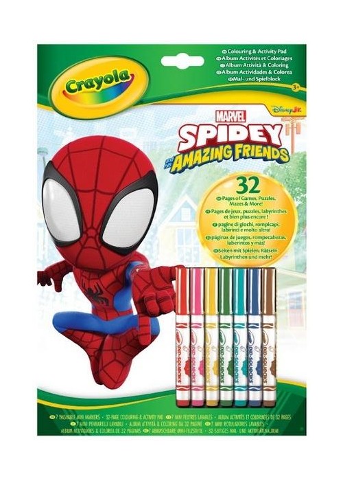 Kolorowanka z flamastrami Spidey i super-kumple