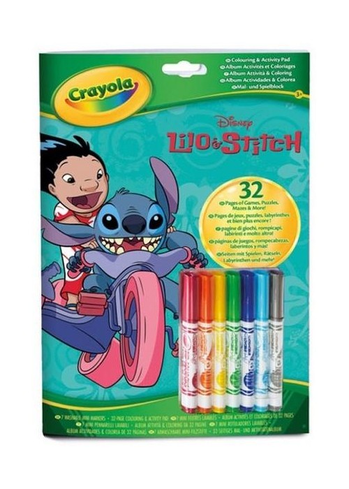 Kolorowanka z flamastrami Lilo i Stitch