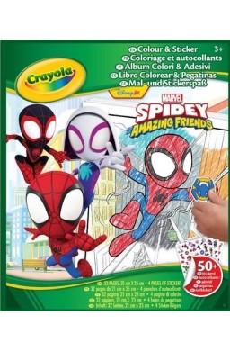 Kolorowanka z naklejkami Spidey i super-kumple
